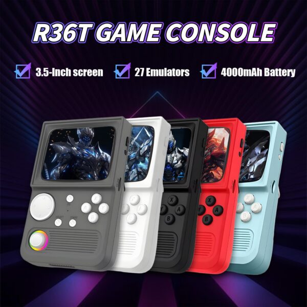 R36T Retro Gaming Console 64/128G, Handheld Emulator Console with Built ...